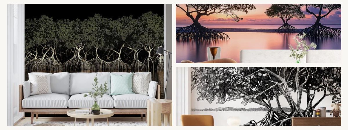 Mangrove or beach wallpaper which one for which decor
