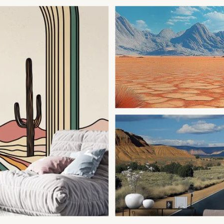 desert wallpaper interior decor