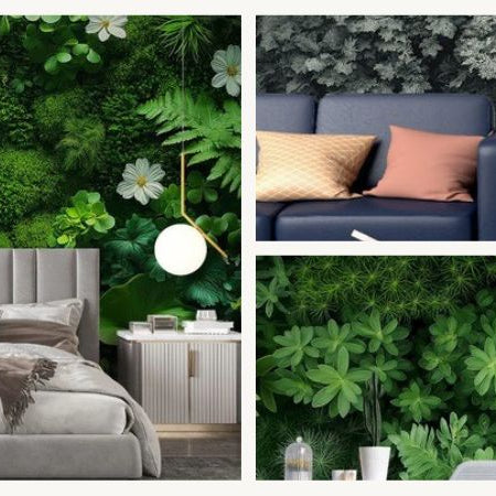 green wall wallpaper trending