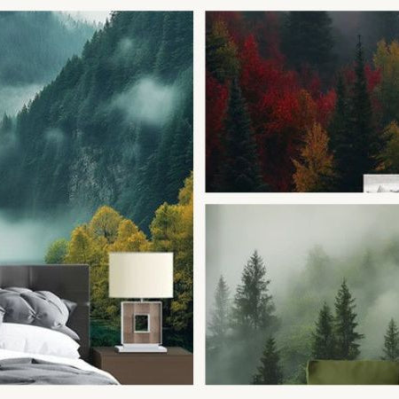 misty forest wallpaper bedroom benefits