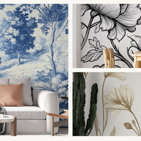 shabby chic wallpaper room and decor