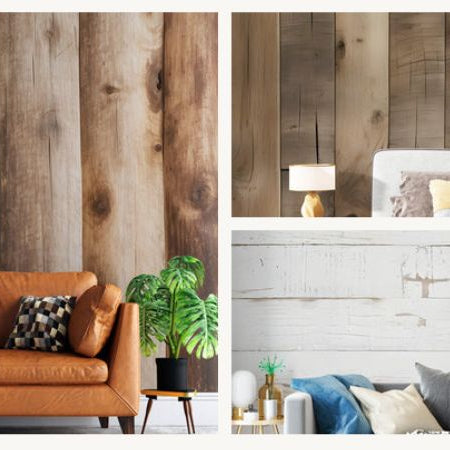 wood effect mural wallpaper decoration