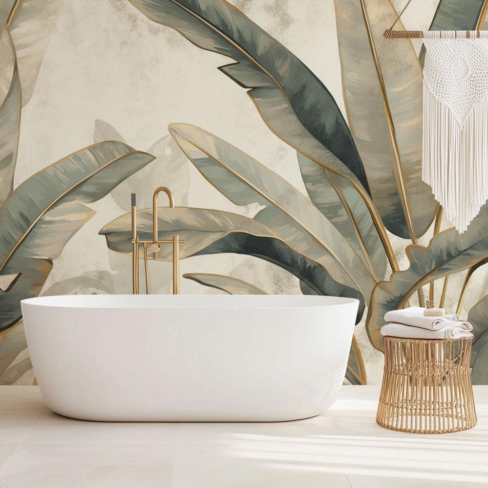 Bathroom mural wallpaper