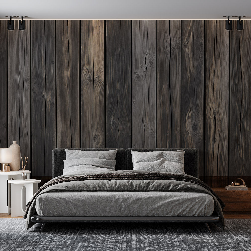 Wooden mural wallpaper