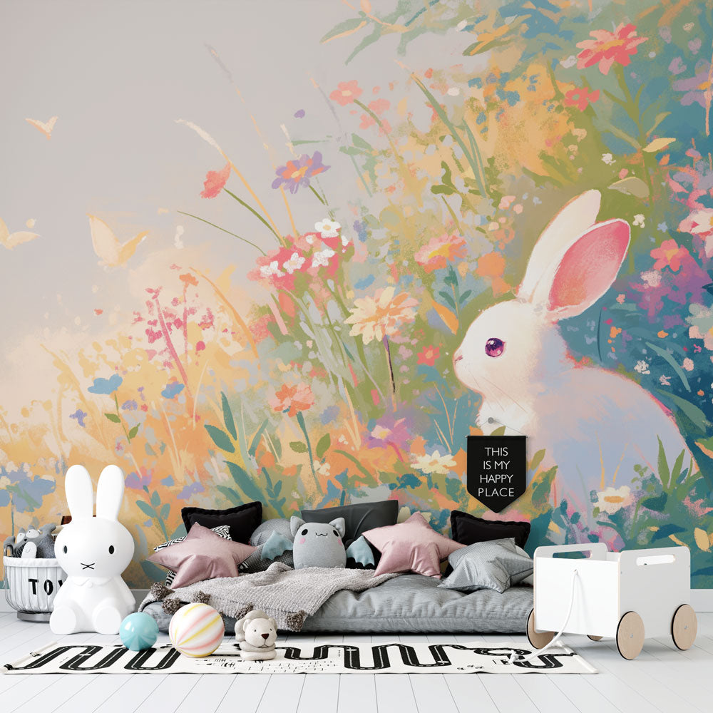 Rabbit Mural Wallpaper