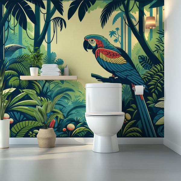 Parrot Mural Wallpaper