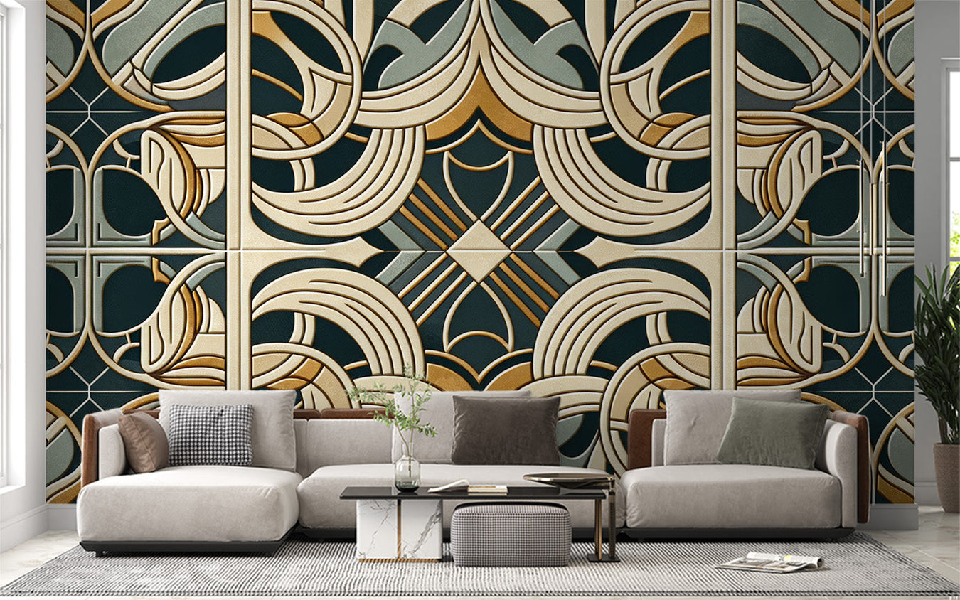 Cement Tiles Mural Wallpaper