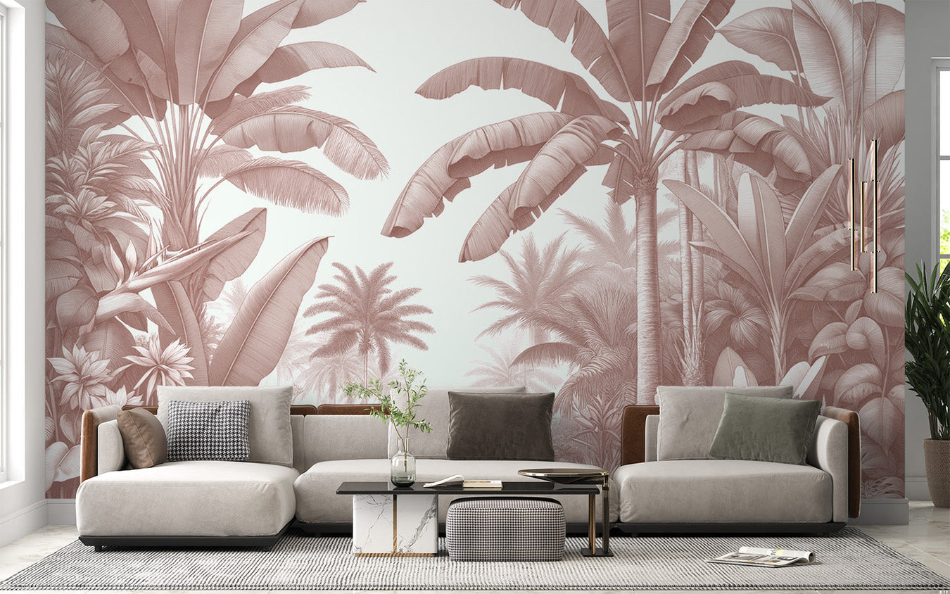 Jungle Terracotta Mural Wallpaper