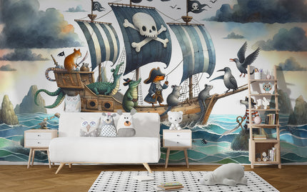 Imaginary Animal Mural Wallpaper