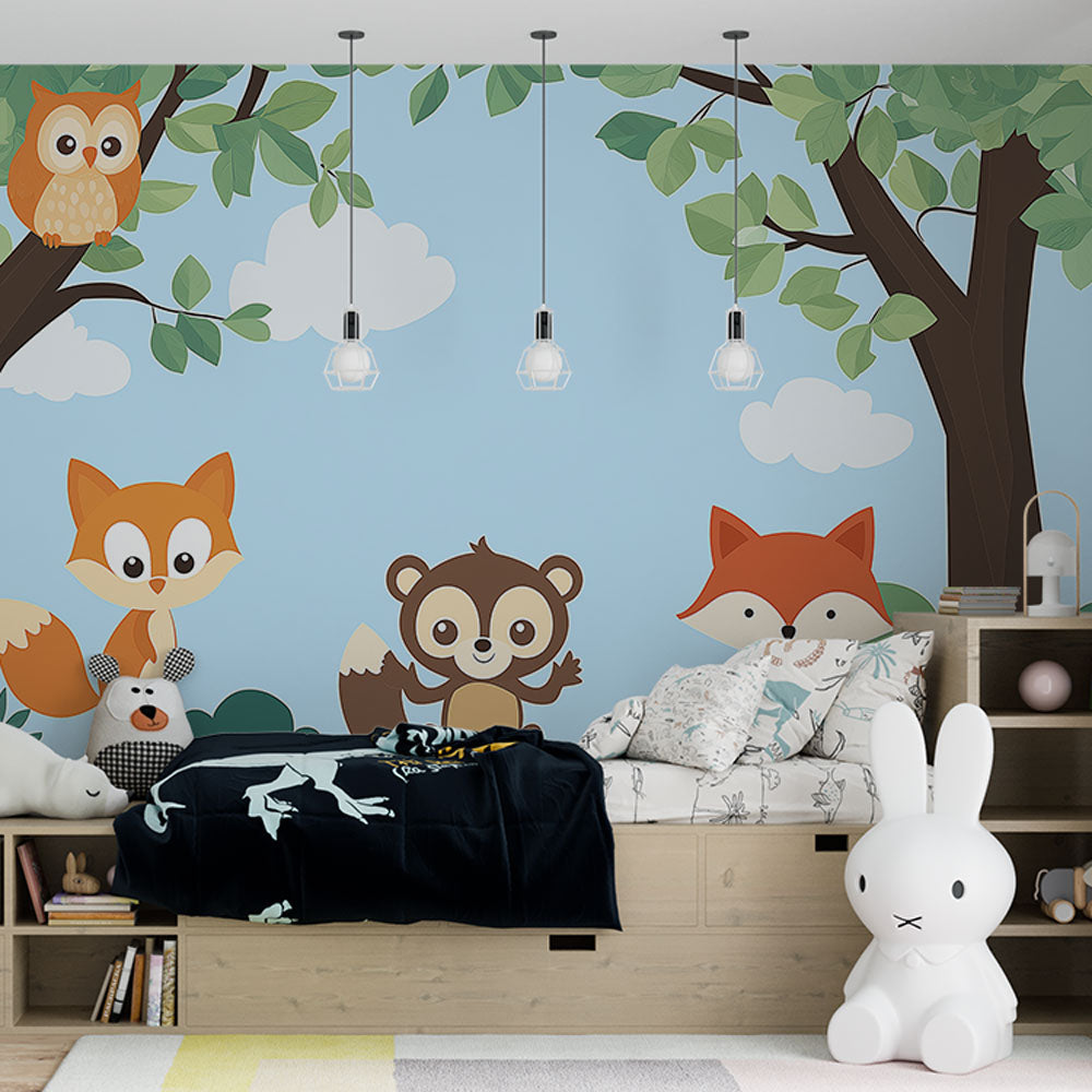 Forest Animals Mural Wallpaper
