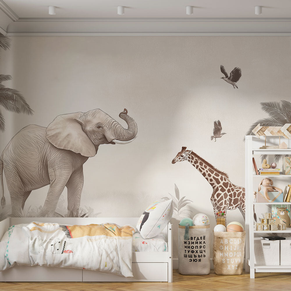 Animal Mural Wallpaper