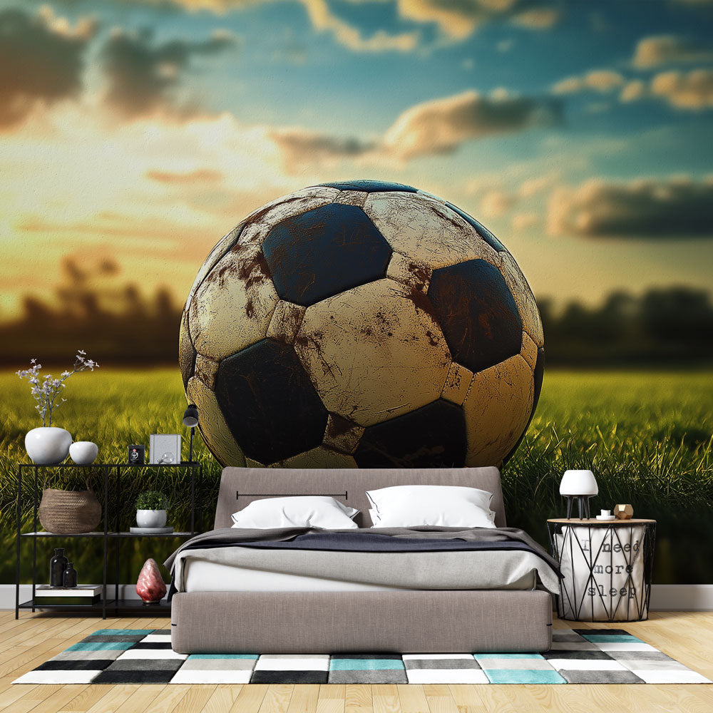Football mural wallpaper