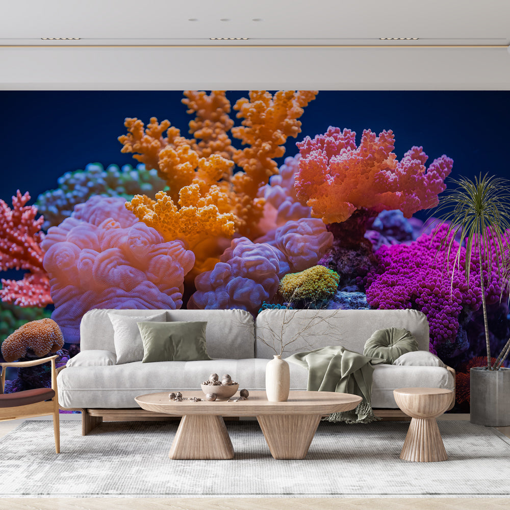 Multicolor mural wallpaper