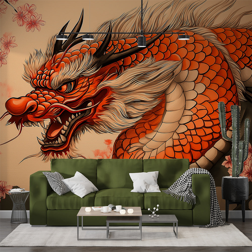 Dragon Mural Wallpaper