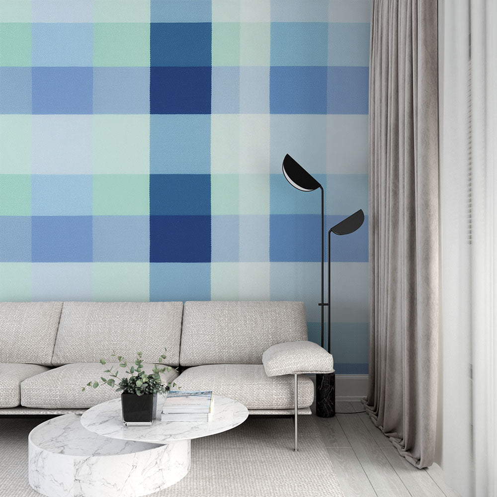 Scottish tartan mural wallpaper