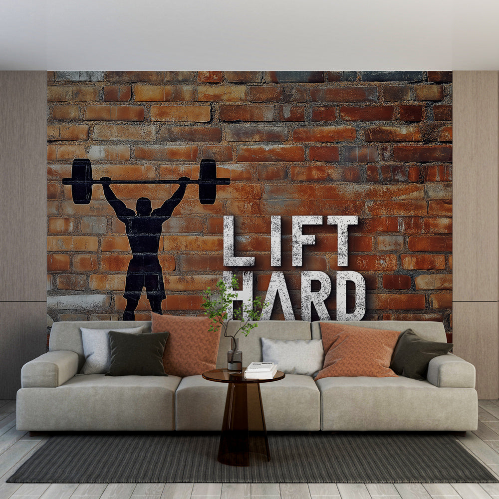 Fitness mural wallpaper