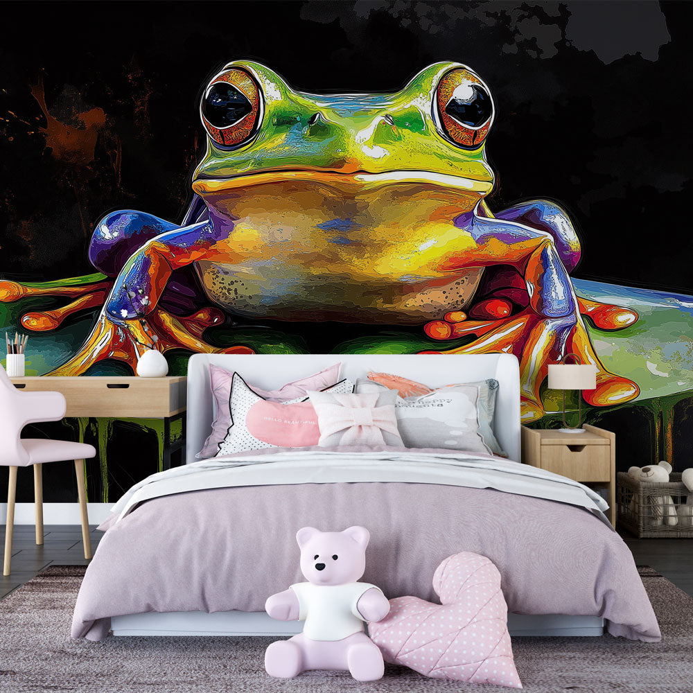 Frog mural wallpaper
