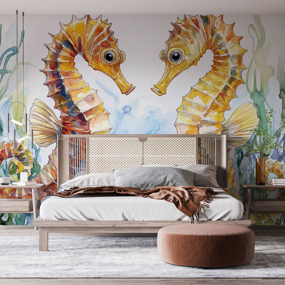 Seahorse Mural Wallpaper