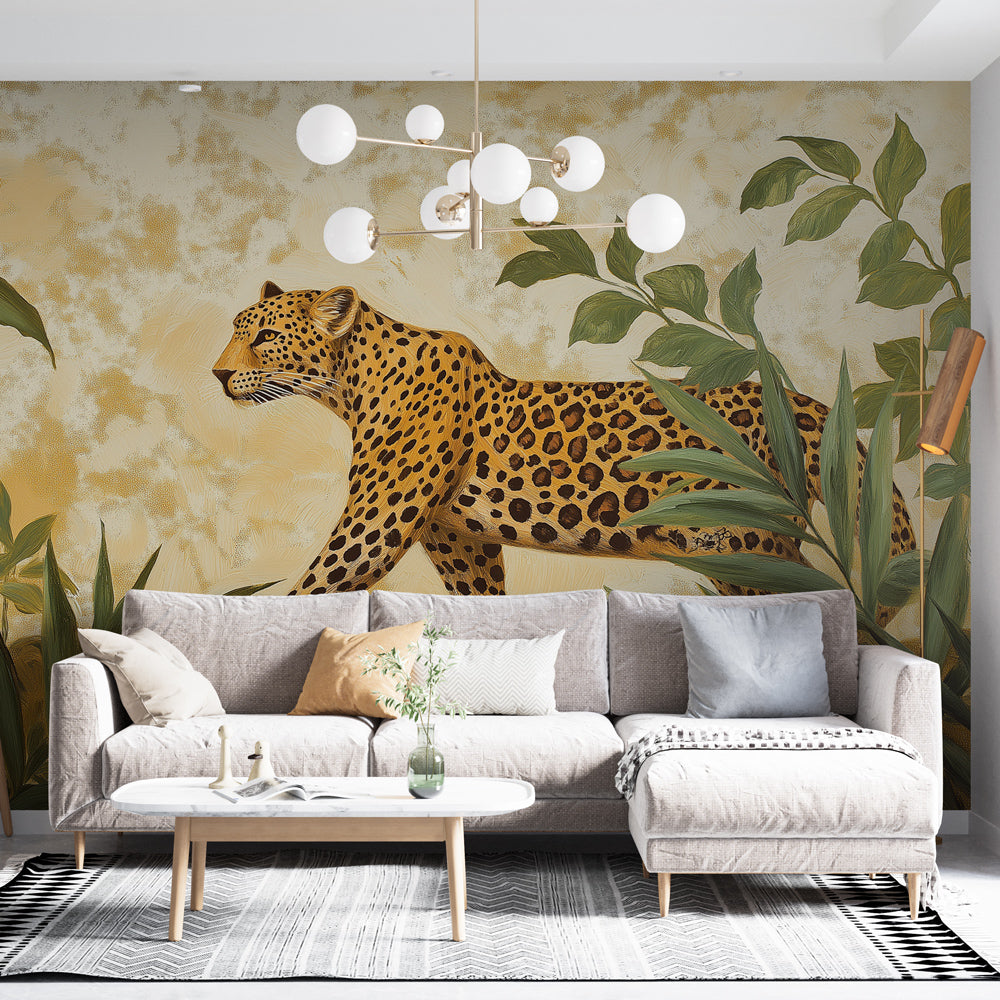 Leopard Mural Wallpaper