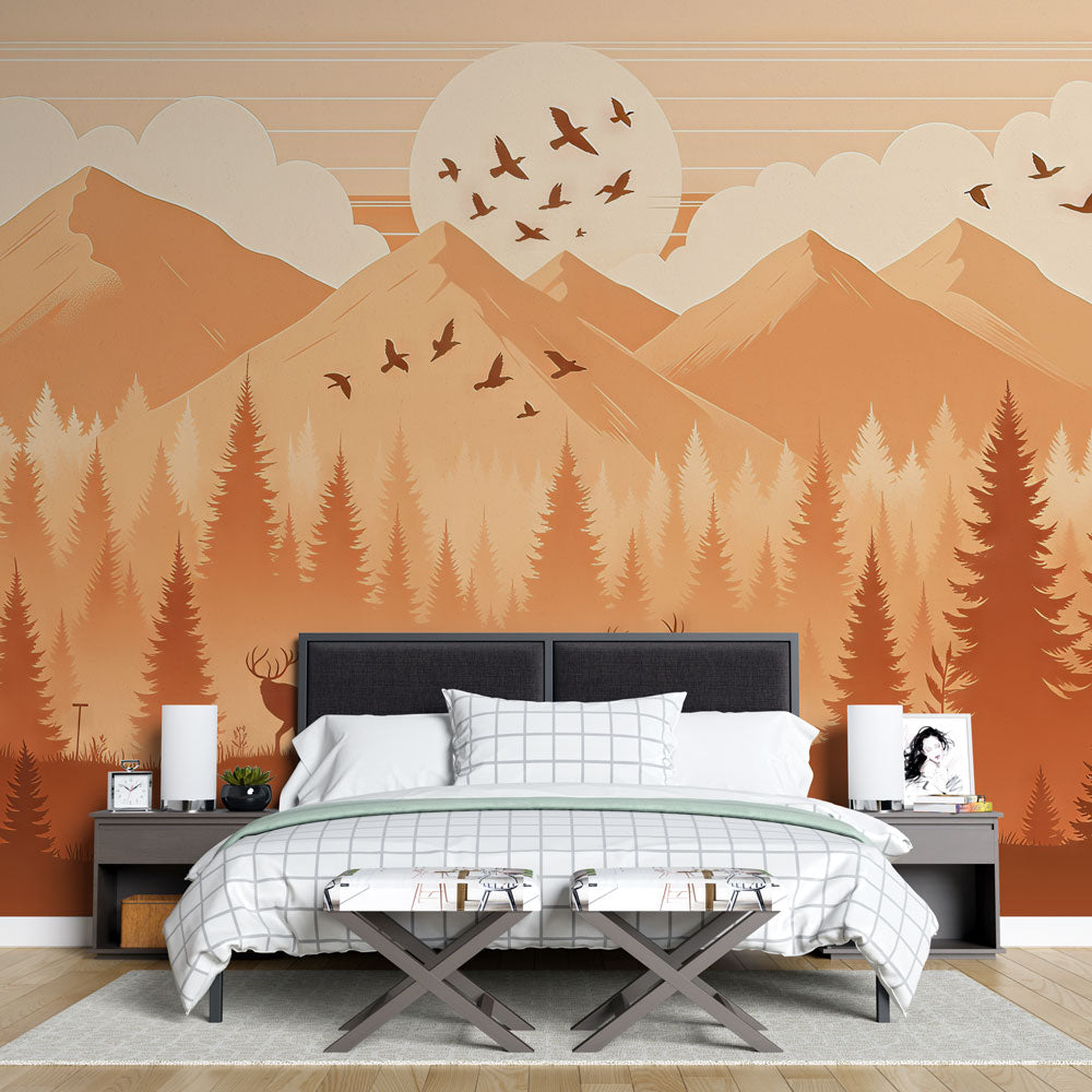 Baby Mountain Mural Wallpaper