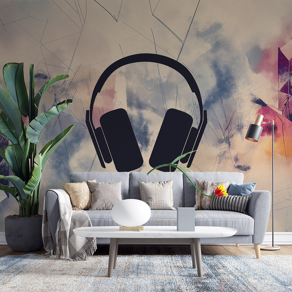 Music Mural Wallpaper | Rhythmic Wall Decor — WonderMural, image size:1000x1000