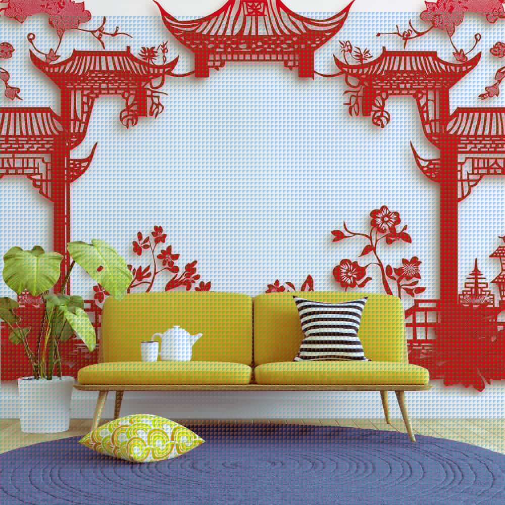 Oriental Mural Wallpaper