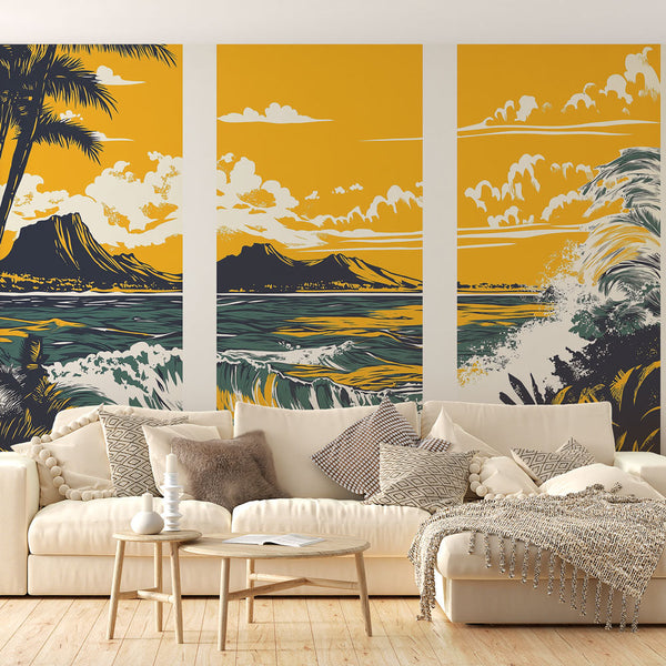 Surf Mural Wallpaper