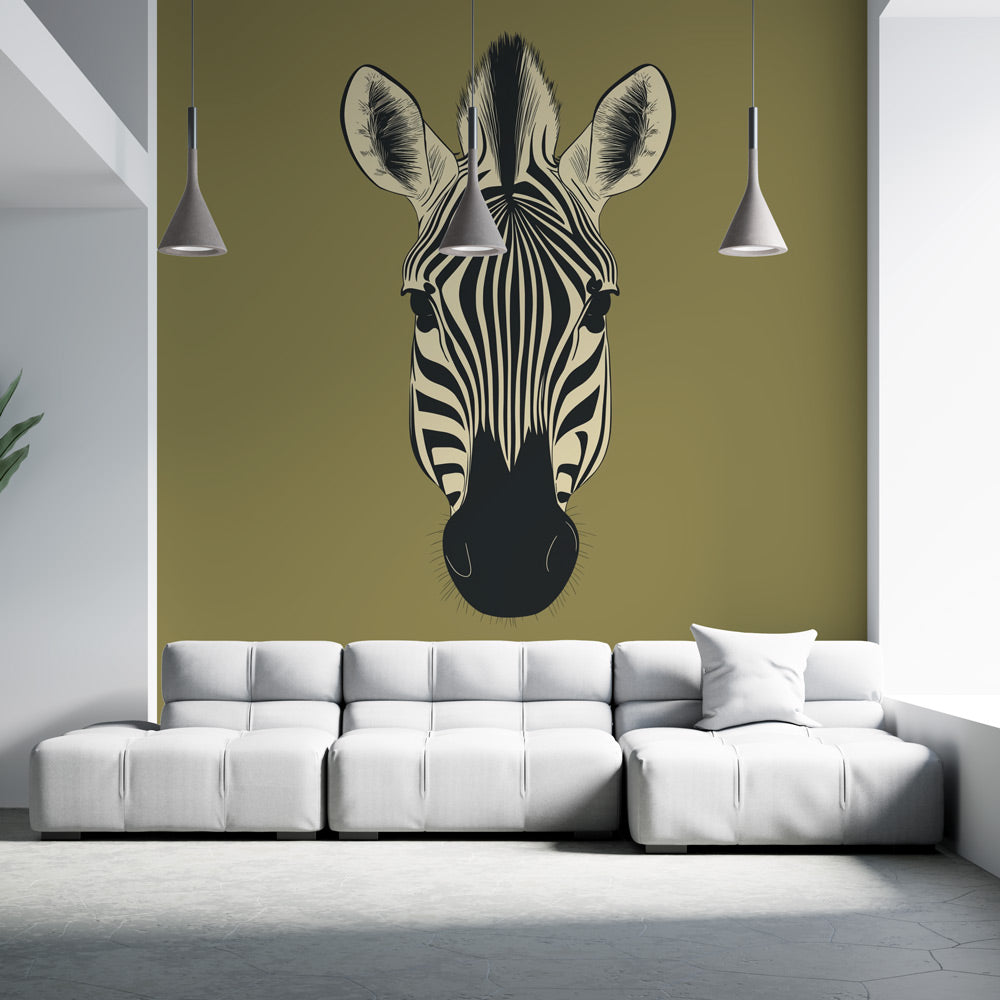 Zebra Mural Wallpaper