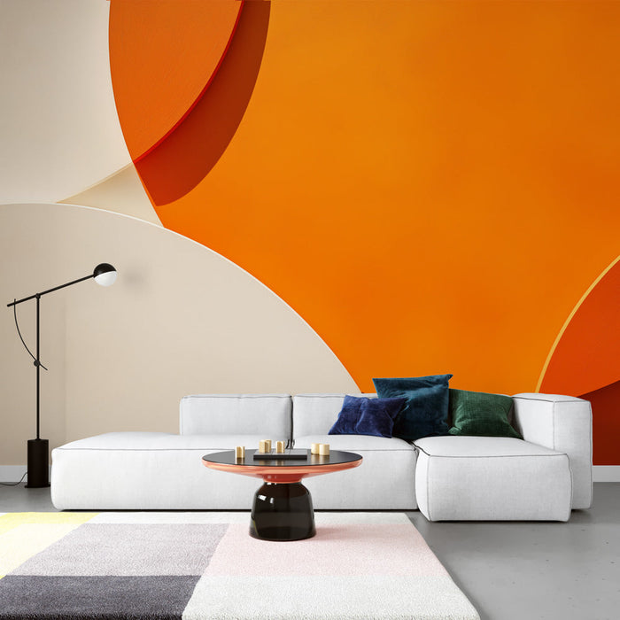 Moderne Tapete | Minimalistisches Orange