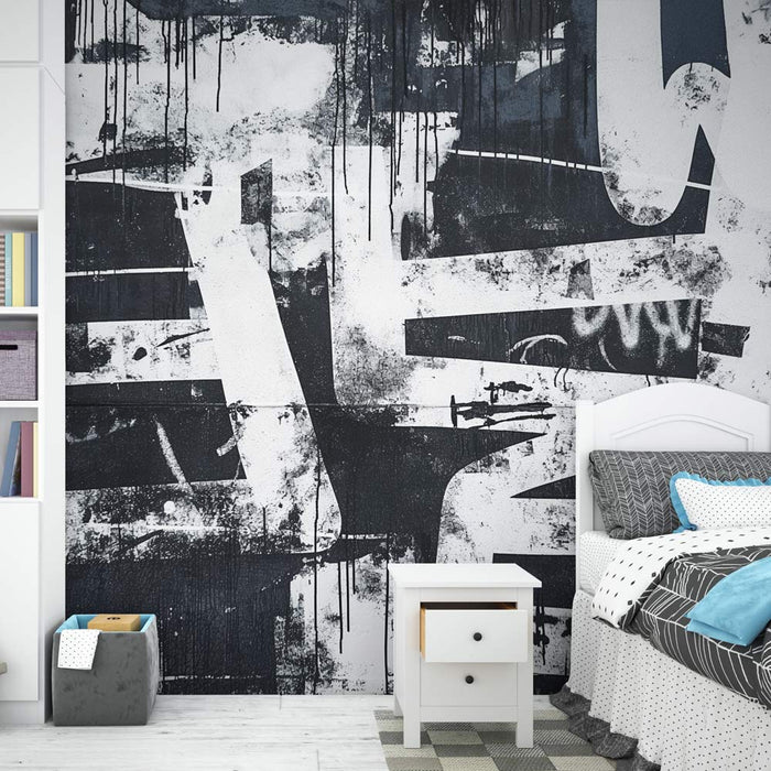 Fototapeet teismelise magamistuba | Sildid must-valge