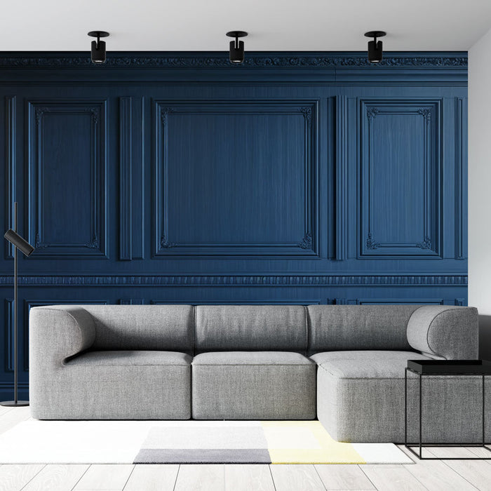 Tapetti boiserie bleu | Eleganssia ja hienostuneisuutta