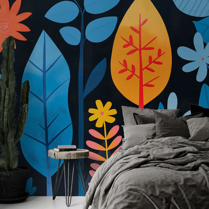 Tapeta pop art | Barevný les