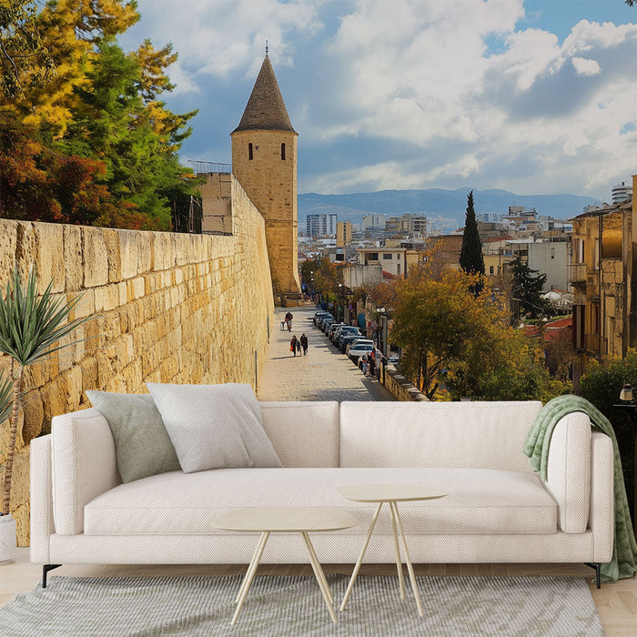 Fototapet old-street | Pittoresk stadsscen