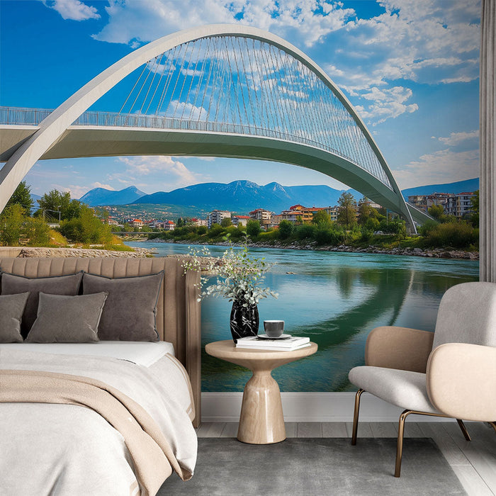 Papel de parede moderno ponte | Design arquitetônico impressionante