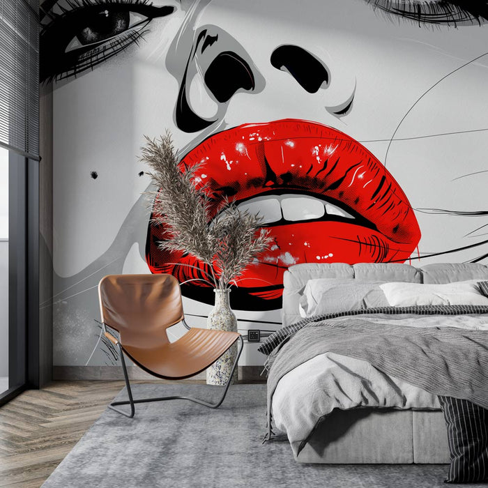 Muraaltapeet pop art | Punased pursked