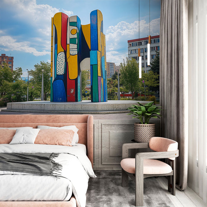 Abstract Standbeeld | Kleurrijke Stedelijke Sculptuur