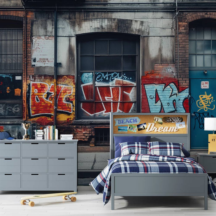 Tapeta pro teenagery | Trompe l'œil průmyslová zóna