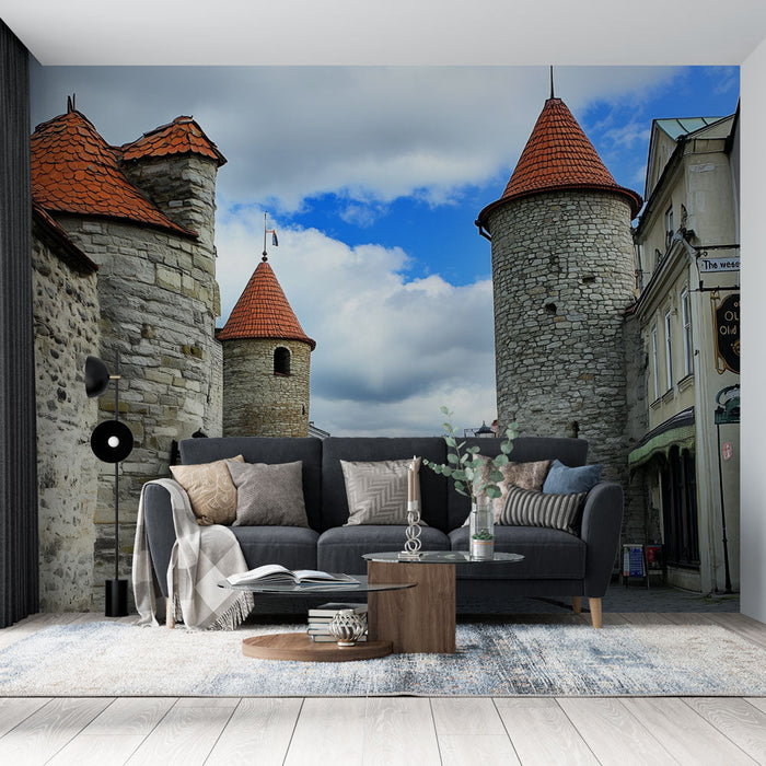 Tapeta středověká | Kamenné věže a středověká atmosféra