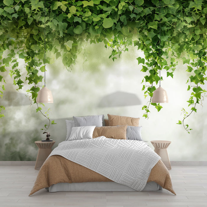 Headboard Mural Wallpaper | Under the Leaves