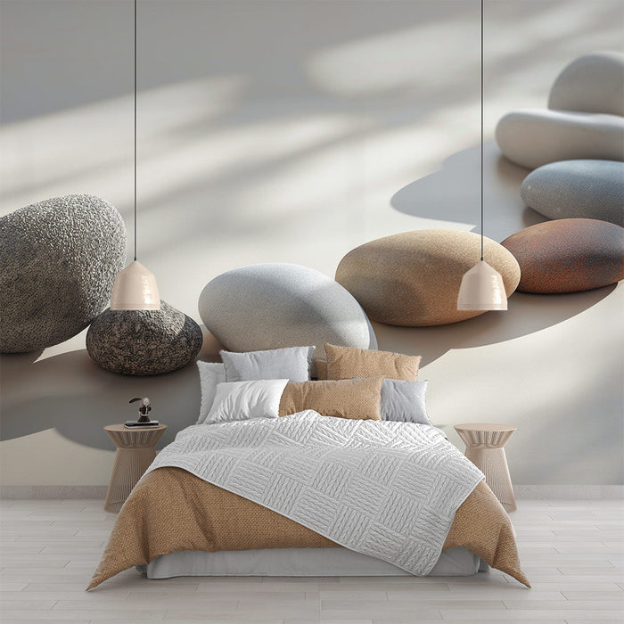 Zen Mural Wallpaper | Yin and Yang Stones