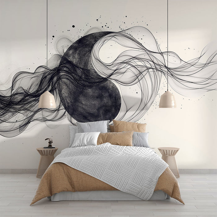 Papel pintado Zen | Yin and Yang en humo