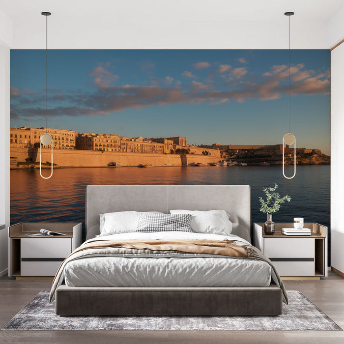 Mural Wallpaper seaside | Panoramski pogled ob sončnem zahodu