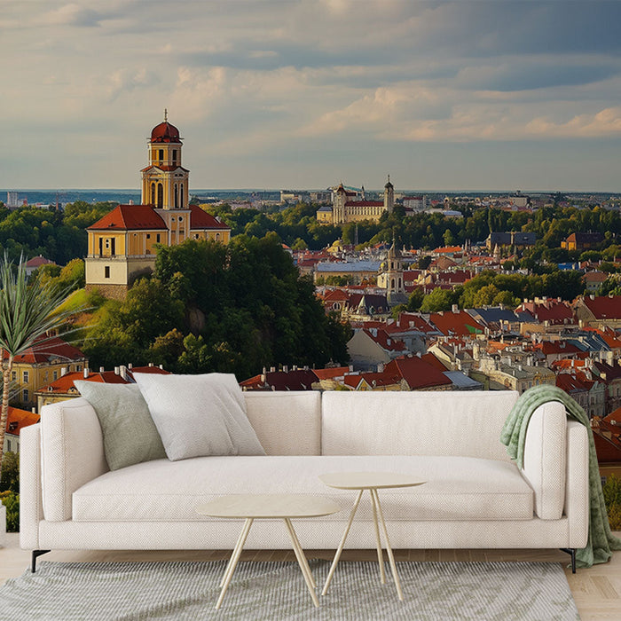 Fototapet historisk by | Malerisk panorama