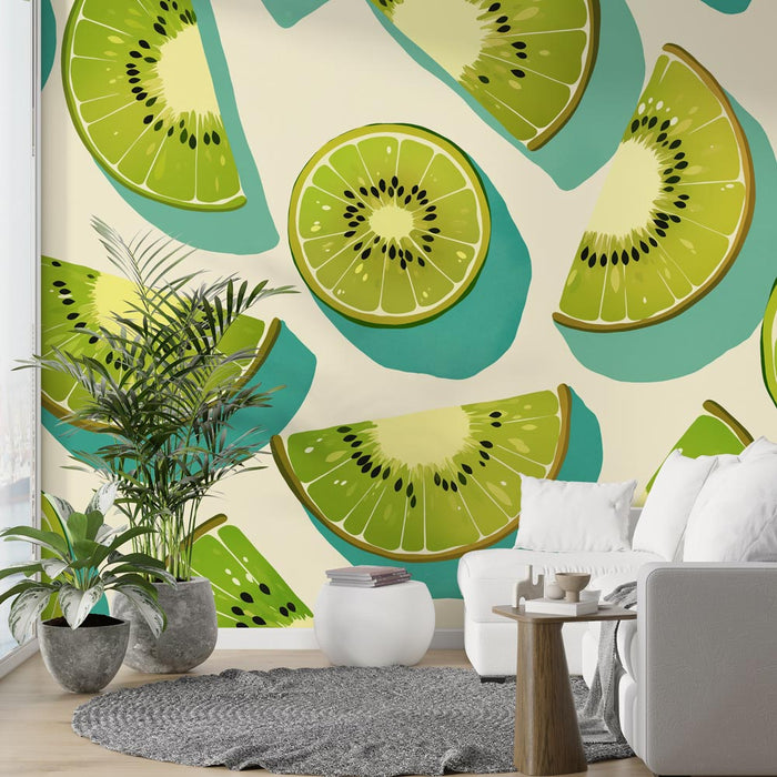 Kiwi Mural Wallpaper | Modra Senca