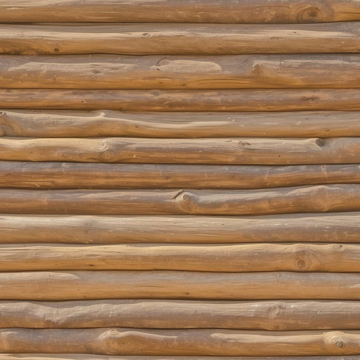 Wood imitation Mural Wallpaper | Horizontal wood logs