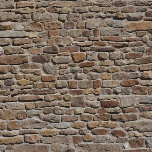 Faux Stone Mural Wallpaper | Red