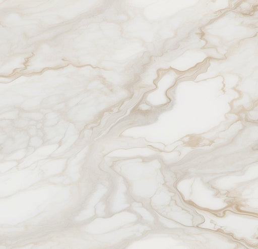 White Marble Effect Mural Wallpaper | Brown Veins