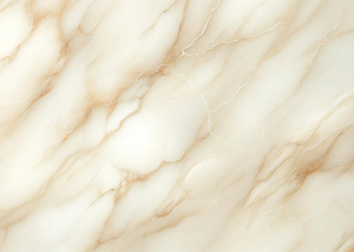 Ivory Marble Effect Mural Wallpaper | Brown Veins