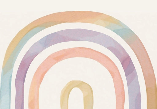 Rainbow Mural Wallpaper | Gradient Watercolor