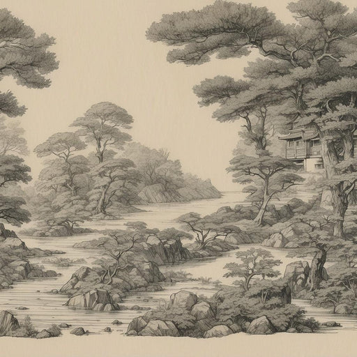 Japanese Mural Wallpaper | Japanese-Style Asian Forest